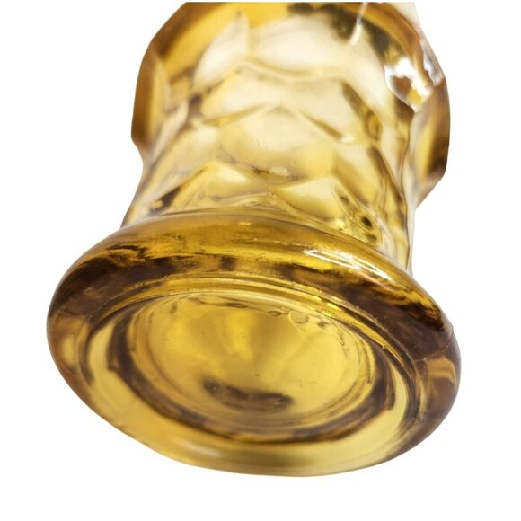 Vintage Amber Glass Tumbler Anchor Hocking 14 oz Honeycomb Pattern Textured Retr - Picture 11 of 13